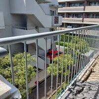 画像1845：ベランダ　フェンス塗装工事