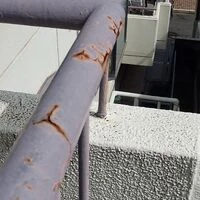 画像1848：ベランダ　フェンス塗装工事