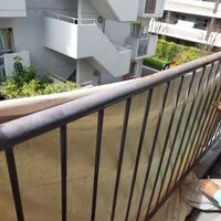 画像1850：ベランダ　フェンス塗装工事